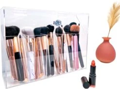 Make Up Kwasten Opbergen | Make Up Organizer | Make Up Borstels Organizer | Brush Holder Met Klep -Poeder - Foundation Winkel 1200x887 2