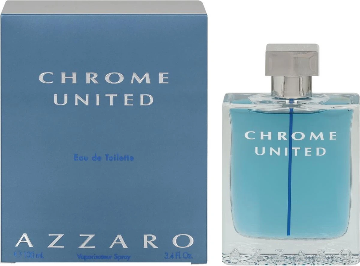 Azzaro Chrome United Eau De Toilette Spray 100 Ml 4 Azzaro Chrome United Eau De Toilette Spray 100 Ml - Afbeelding 2