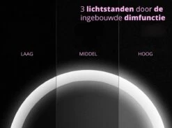 Make Up Spiegel Met LED Verlichting - Cosmetica - Dimbaar - Dimfunctie - Oplaadbaar - USB - Cadeau - Vakantie - Wit -Poeder - Foundation Winkel 1200x901 7