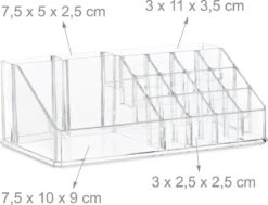 Confibel - Make-up Organizer - Cosmetica Organizer - Verstelbare Lades - Sieraden/Make-up - Cosmetica Opbergdoos - Transparant 12 Confibel - Make-up Organizer - Cosmetica Organizer - Verstelbare Lades - Sieraden/Make-up - Cosmetica Opbergdoos - Transparant -Poeder - Foundation Winkel 1200x918