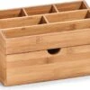 Zeller Present Houten Bureau Organizer - C-04-4-CHout - Sorteervakken & Duurzaam -Poeder - Foundation Winkel 1200x929 1