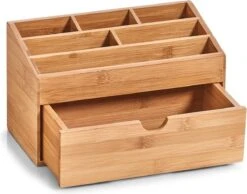 Zeller Present Houten Bureau Organizer - C-04-4-CHout - Sorteervakken & Duurzaam -Poeder - Foundation Winkel 1200x944 1