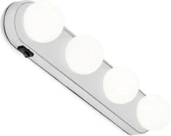 Merkloos Deluxe Make Up Spiegelverlichting – Met Zuignap - Hollywood Spiegel Lampen – Wit Licht – Led Lamp - Spiegellamp – Schilderijverlichting – Visagie Spiegel – Spiegel Licht – Sfeerverlichting – Werkt Op AA-Batterijen -Poeder - Foundation Winkel 1200x958 1