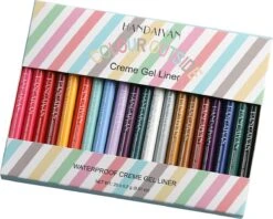 HANDAIYAN Sneldrogend Waterdicht En Niet Gemakkelijk Uit Te Vegen Kleur Eyeliner 20 Kleuren -Poeder - Foundation Winkel 1200x964 1