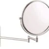 Vitra Make Up Spiegel - 2X Vergroting - Wandspiegel Rond - Scheerspiegel Wandmodel - Badkamer - Roestvrij - Chroom - Draadloos -Poeder - Foundation Winkel 1200x979