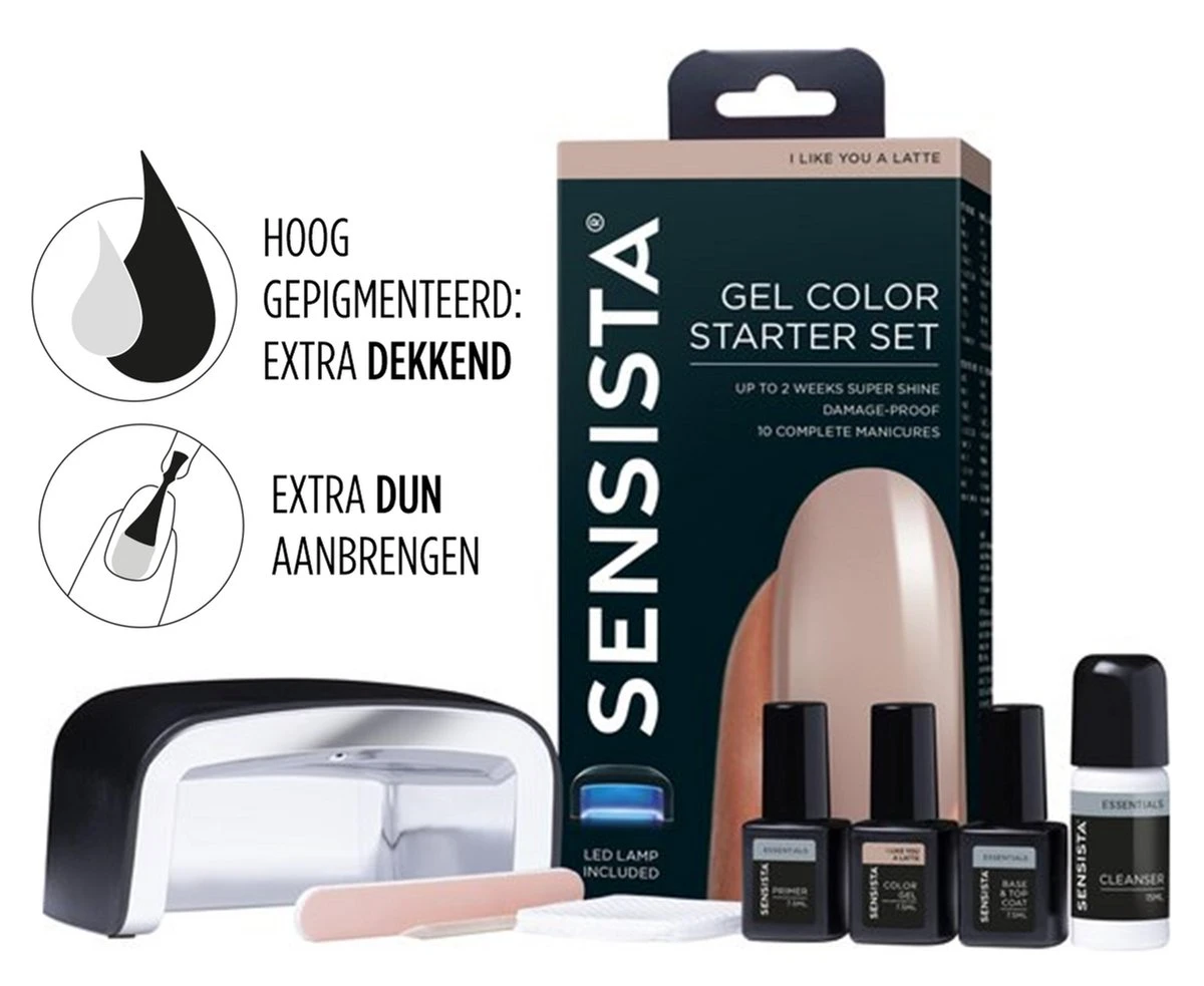 Sensista Gel Color Starter Set I Like You A Latte - Nude 3 Sensista Gel Color Starter Set I Like You A Latte - Nude