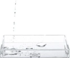 Relaxdays Make-up Organizer Acryl - 3 Lades Met Vakken Acrylbox - Cosmeticabox Opbergdoos - Doorzichtig -Poeder - Foundation Winkel 1200x994