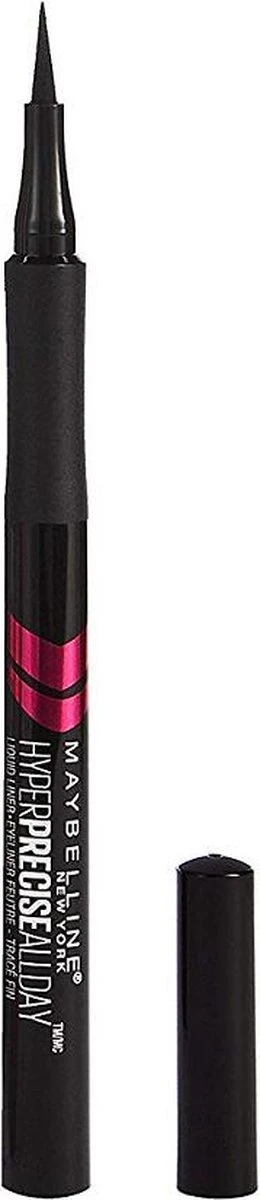Maybelline Hyper Precise All Day Liquid Eyeliner - Zwart 3 Maybelline Hyper Precise All Day Liquid Eyeliner - Zwart