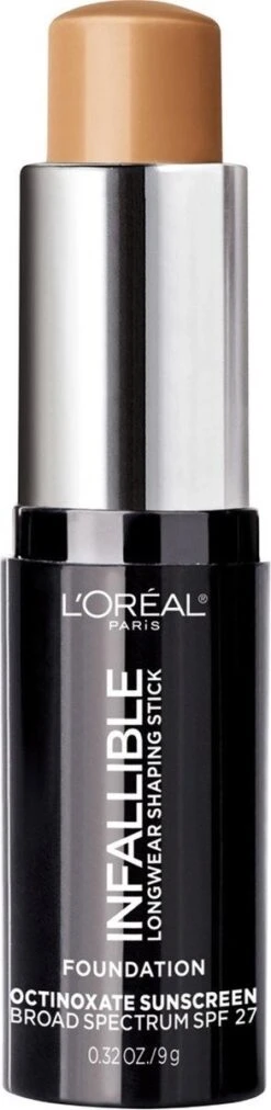 L'Oreal Paris - Infallible - Longwear Shaping Stick - Foundation - 409 Honey - SPF 27 - Caramel - 9 G 9 L'Oreal Paris - Infallible - Longwear Shaping Stick - Foundation - 409 Honey - SPF 27 - Caramel - 9 G -Poeder - Foundation Winkel 293x1200 1