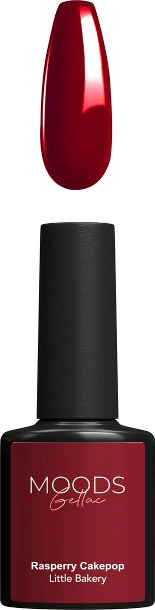 Moods Gellac - Raspberry Cakepop - Gellak - Classy Rood - 15ML 3 Moods Gellac - Raspberry Cakepop - Gellak - Classy Rood - 15ML