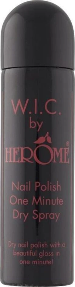 Herome WIC One Minute Dry Spray - Een Beschermende En Voedende Top Coat Topcoat - Gelakte Nagels Binnen 1 Minuut Droog - 75ml. -Poeder - Foundation Winkel 315x1200 11