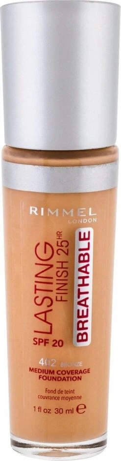 Rimmel London Lasting Finish Breathable Foundation Bronze - Beige -Poeder - Foundation Winkel 316x1200