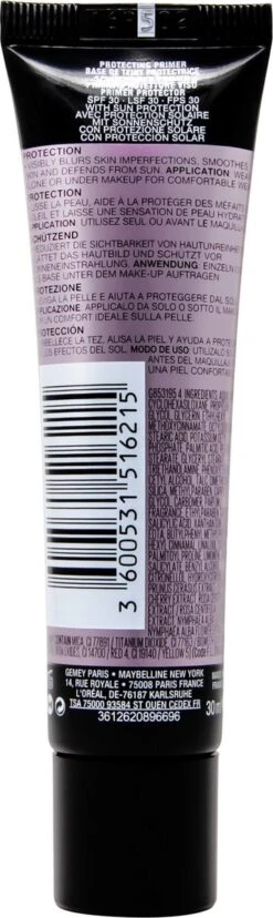 Maybelline Facestudio Primer - Protecting Primer SPF30 - 30ml -Poeder - Foundation Winkel 358x1200 2