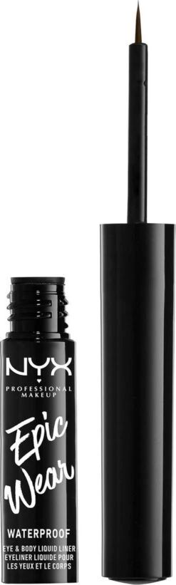 NYX Professional Makeup Epic Wear Liquid EyeLiner - Brown EWSPLL02 - 3,5 Ml 8 NYX Professional Makeup Epic Wear Liquid EyeLiner - Brown EWSPLL02 - 3,5 Ml -Poeder - Foundation Winkel 361x1200 7