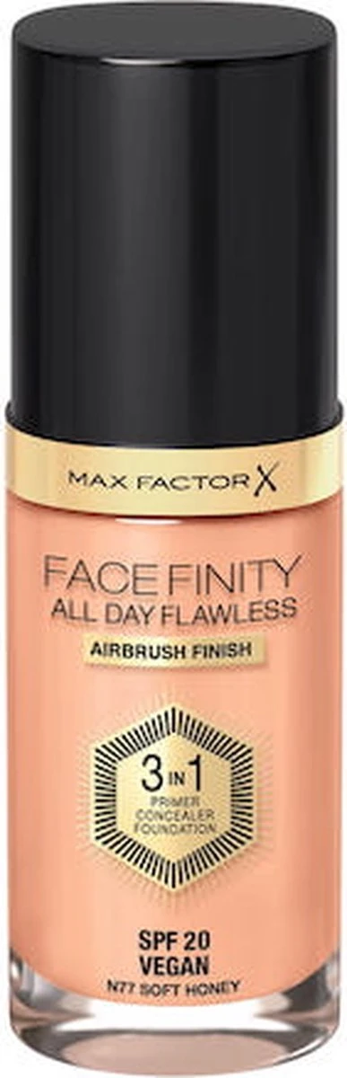 Max Factor Facefinity All Day Flawless 3-in-1 Liquid Foundation - 077 Soft Honey 14 Max Factor Facefinity All Day Flawless 3-in-1 Liquid Foundation - 077 Soft Honey - Afbeelding 12