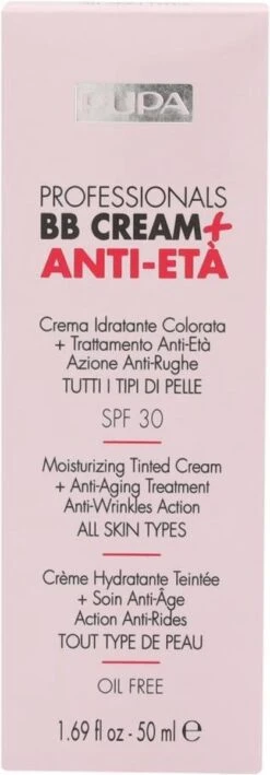 PUPA Milano Pupa Professionals BB Creme Anti-Eta SPF30 002 Sand -Poeder - Foundation Winkel 418x1200 2