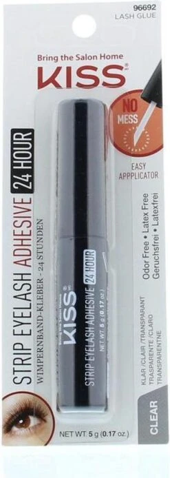 KISS - Strip Eyelash Adhesive 24 Hour Clear 10 KISS - Strip Eyelash Adhesive 24 Hour Clear -Poeder - Foundation Winkel 427x1200 3