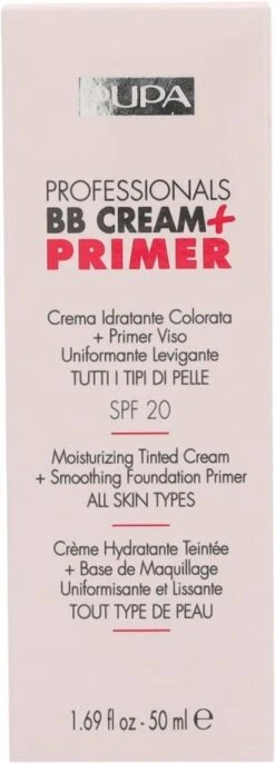 Pupa Milano Professionals BB Cream + Primer - 002 Sand 34 Pupa Milano Professionals BB Cream + Primer - 002 Sand -Poeder - Foundation Winkel 432x1200 3