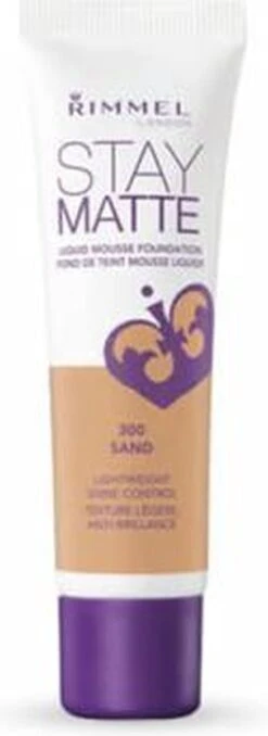 Rimmel London Stay Matte Liquid Foundation - 300 Sand 14 Rimmel London Stay Matte Liquid Foundation - 300 Sand -Poeder - Foundation Winkel 437x1200