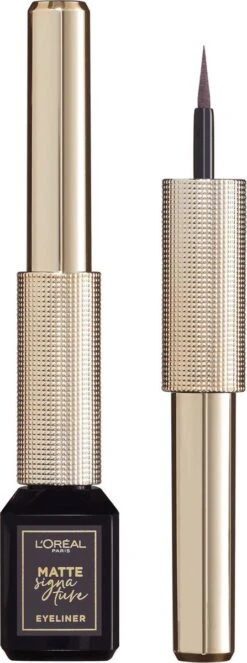 L'Oréal Paris Matte Signature Eyeliner Van Superliner – Matte Liquid Eyeliner – Waterproof - 06 Greige Signature – Grijs -Poeder - Foundation Winkel 447x1200 3
