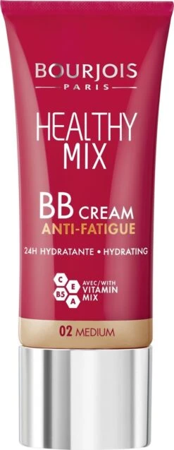 Bourjois Healthy Mix BB Cream Anti Fatigue - 02 Medium Beige -Poeder - Foundation Winkel 465x1200