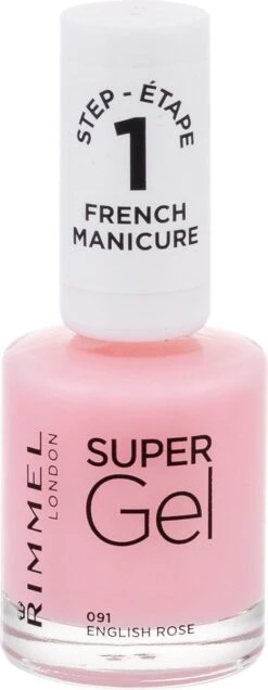 Rimmel London SuperGel French Manicure Nagellak - 091 English Rose -Poeder - Foundation Winkel 466x1200 2