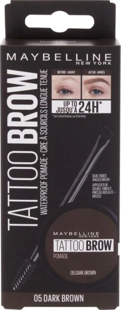 Maybelline Tattoo Brow Lasting Color Pomade - 05 Dark Brown -Poeder - Foundation Winkel 468x1200 5