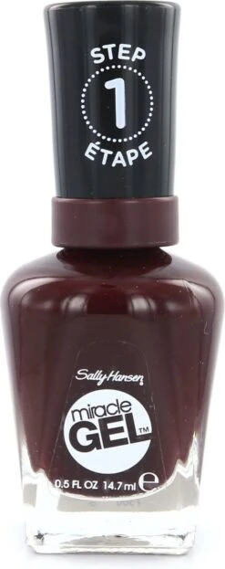 Sally Hansen Miracle Gel Nagellak - 480 Wine Stock - Rood 12 Sally Hansen Miracle Gel Nagellak - 480 Wine Stock - Rood -Poeder - Foundation Winkel 476x1200 7