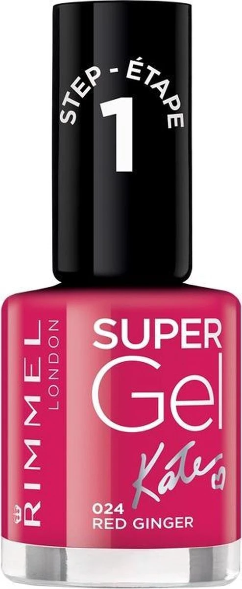 Rimmel London SuperGel Nagellak - 024 Red Ginger 7 Rimmel London SuperGel Nagellak - 024 Red Ginger - Afbeelding 5