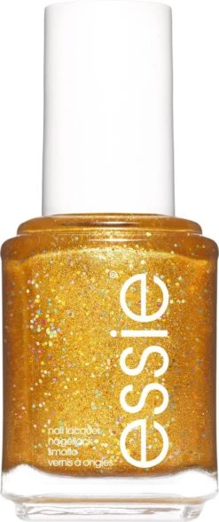 Essie Winter Collection Nagellak - 665 Caught On Tape - Gouden Glitter Nagellak