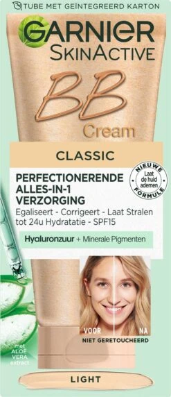 Garnier SkinActive - BB Cream Classic Light 5-in-1 Dagverzorging - 50ml - Getinte Dagcrème 16 Garnier SkinActive - BB Cream Classic Light 5-in-1 Dagverzorging - 50ml - Getinte Dagcrème -Poeder - Foundation Winkel 518x1200