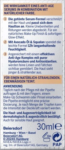 NIVEA 4005900938848 Foundationmake-up 30 Ml Druppelfles Vloeistof 03 19 NIVEA 4005900938848 Foundationmake-up 30 Ml Druppelfles Vloeistof 03 -Poeder - Foundation Winkel 521x1200 1
