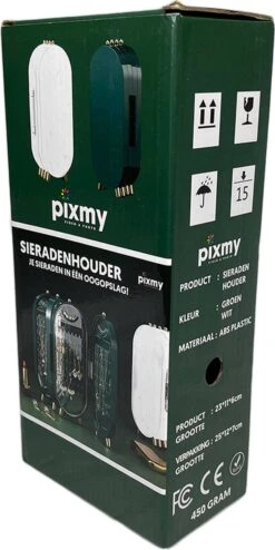PIXMY® - Groen - Sieradenhouder - Oorbellenrekje - Sieradenrekje - Sieraden Organizer - Sieraden Doos - Sieraden Opbergen -Poeder - Foundation Winkel 600x1200 8