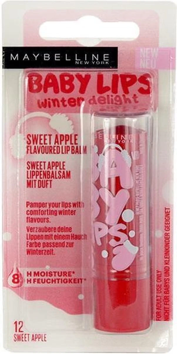 Maybelline - Baby Lips Winter Delight - 12 Sweet Apple 4 Maybelline - Baby Lips Winter Delight - 12 Sweet Apple - Afbeelding 2