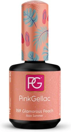 Pink Gellac - Glamorous Peach - Gellak - Vegan - Oranje - Glanzend - 15ml -Poeder - Foundation Winkel 645x1200 5