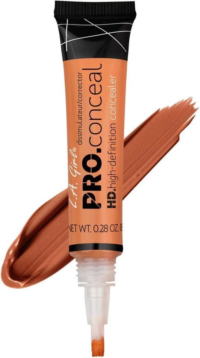 L.A. Girl - HD Pro Concealer - GC990 - Orange - Corrector - Oranje - Medium Tot Donkere Huid - Cruelty Free - 8 G 12 L.A. Girl - HD Pro Concealer - GC990 - Orange - Corrector - Oranje - Medium Tot Donkere Huid - Cruelty Free - 8 G - Afbeelding 10
