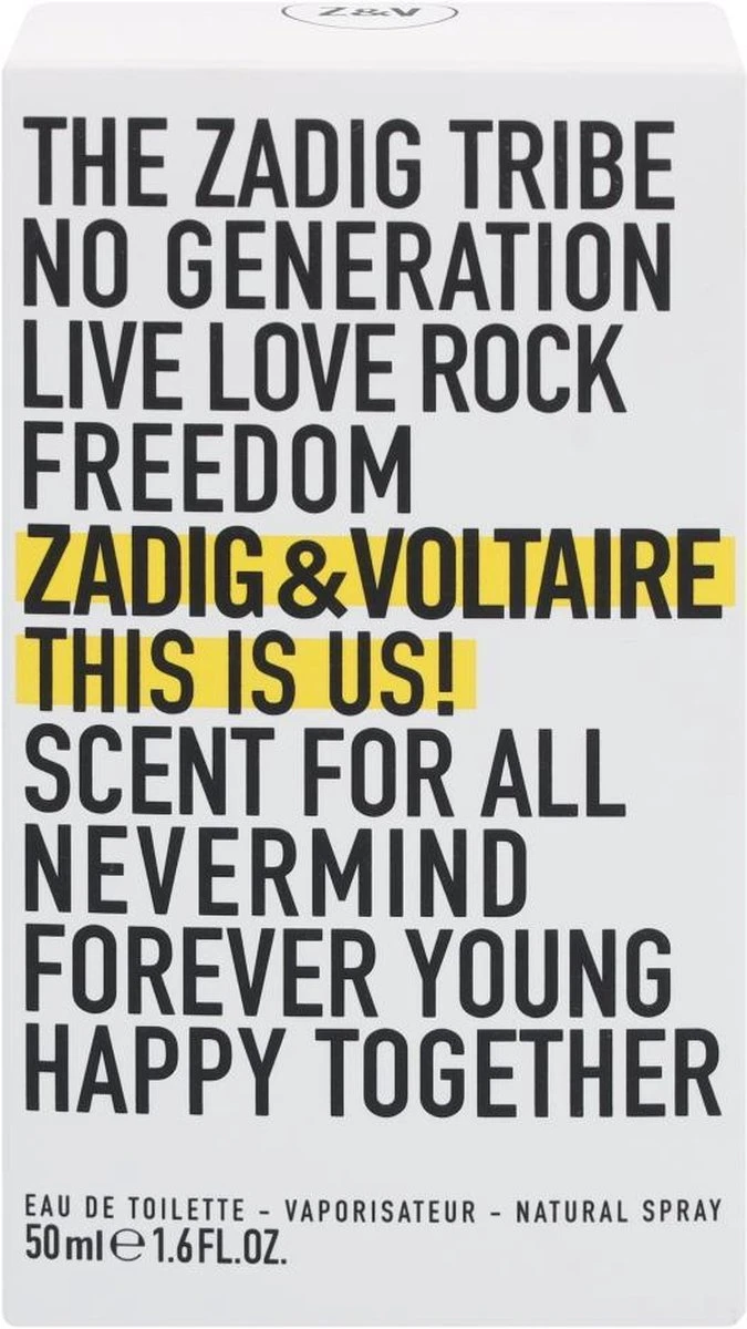 Zadig & Voltaire This Is Us! 50 Ml - Eau De Toilette - Unisex 4 Zadig & Voltaire This Is Us! 50 Ml - Eau De Toilette - Unisex - Afbeelding 3