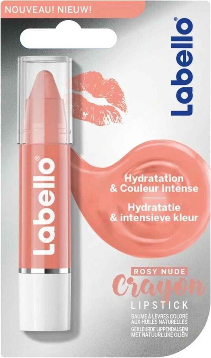 Labello Crayon Lipstick Rosy Nude 3 Labello Crayon Lipstick Rosy Nude