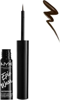 NYX Professional Makeup Epic Wear Liquid EyeLiner - Brown EWSPLL02 - 3,5 Ml 10 NYX Professional Makeup Epic Wear Liquid EyeLiner - Brown EWSPLL02 - 3,5 Ml -Poeder - Foundation Winkel 721x1200 2