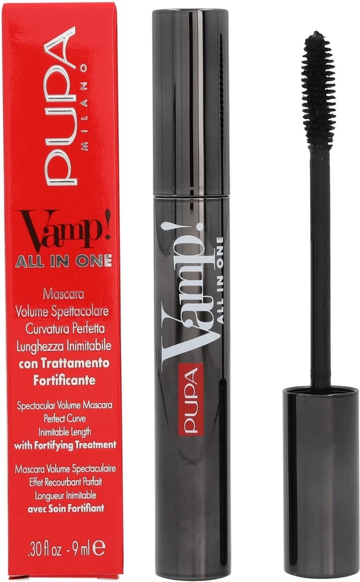 Pupa Milano Vamp! All In One Mascara - 101 Extra Black 7 Pupa Milano Vamp! All In One Mascara - 101 Extra Black - Afbeelding 5