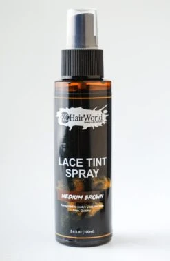 Lace Tint Spray - Lace Wigs Fontals & Closures - Root Spray - Medium Brown -Poeder - Foundation Winkel 782x1200