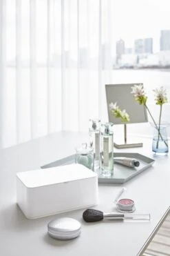 Yamazaki Bakje Voor Vochtige Doekjes - Wit - Met Deksel -Poeder - Foundation Winkel 800x1200 16