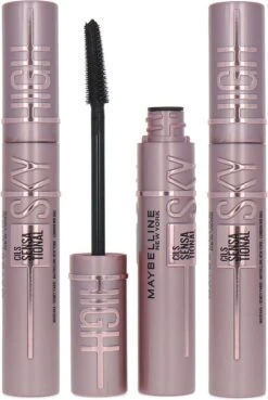 3x Maybelline Lash Sensational Sky High Mascara Very Black - Zwart -Poeder - Foundation Winkel 803x1200 3