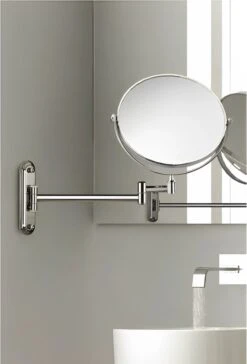 Vitra Make Up Spiegel - 2X Vergroting - Wandspiegel Rond - Scheerspiegel Wandmodel - Badkamer - Roestvrij - Chroom - Draadloos -Poeder - Foundation Winkel 815x1200 1