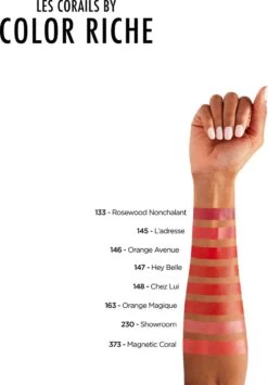 L'Oréal Lippenstift Color Riche Satin 145 L'Adresse Oranje -Poeder - Foundation Winkel 834x1200 1