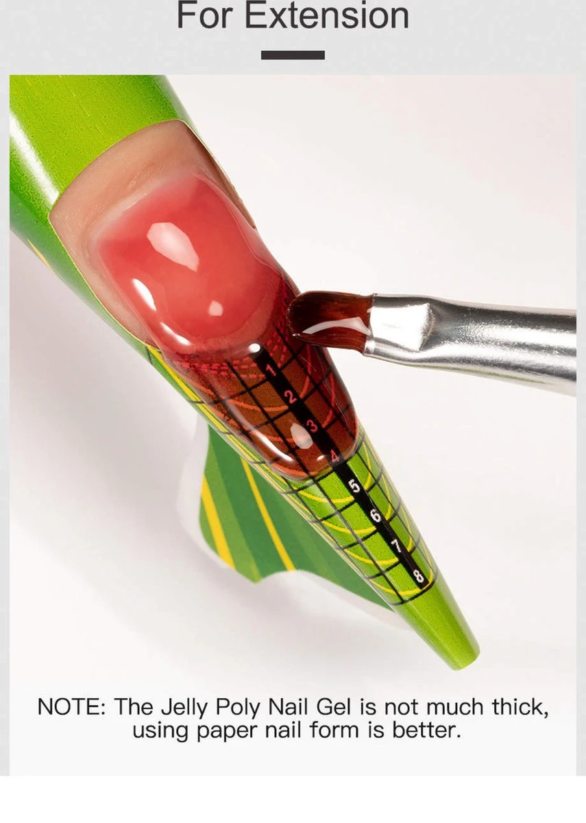 Polygel- Polygel Kit- Polygel Nagels- Polygel Kleuren- 15ML - Polygel Set- 3 Kleuren Polygel - Gel Solution - Nale File 2 - Nail Brush 1 - 12 PCS Tips 1 - Decoration - Nagellamp - Base Gel - Top Coat 1 5 Polygel- Polygel Kit- Polygel Nagels- Polygel Kleuren- 15ML - Polygel Set- 3 Kleuren Polygel - Gel Solution - Nale File 2 - Nail Brush 1 - 12 PCS Tips 1 - Decoration - Nagellamp - Base Gel - Top Coat 1 - Afbeelding 3