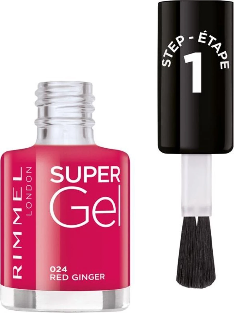 Rimmel London SuperGel Nagellak - 024 Red Ginger 4 Rimmel London SuperGel Nagellak - 024 Red Ginger - Afbeelding 2
