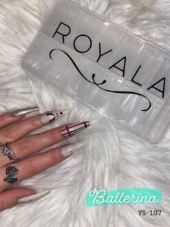 Royala 107 - Ballerina Coffin Binnen En Buiten Full Frosted - Full Cover - Nageltips - Nepnagels - Plaknagels - In Assortimentsbox - 120 Stuks 12 Maten - Voor Gellak Acrylnagellak En PolyGel Nagels - Royala Frosted Tips Line -Poeder - Foundation Winkel 899x1200 15