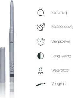 Blèzi® Automatic Eye Pencil 10 Shiny Black - Oogpotlood Zwart Waterproof - Zwart Met Shine 12 Blèzi® Automatic Eye Pencil 10 Shiny Black - Oogpotlood Zwart Waterproof - Zwart Met Shine -Poeder - Foundation Winkel 902x1200 6