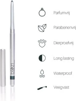 Blèzi® Automatic Eye Pencil 25 Emerald Blue - Oogpotlood Waterproof - Groen Blauw -Poeder - Foundation Winkel 910x1200 1